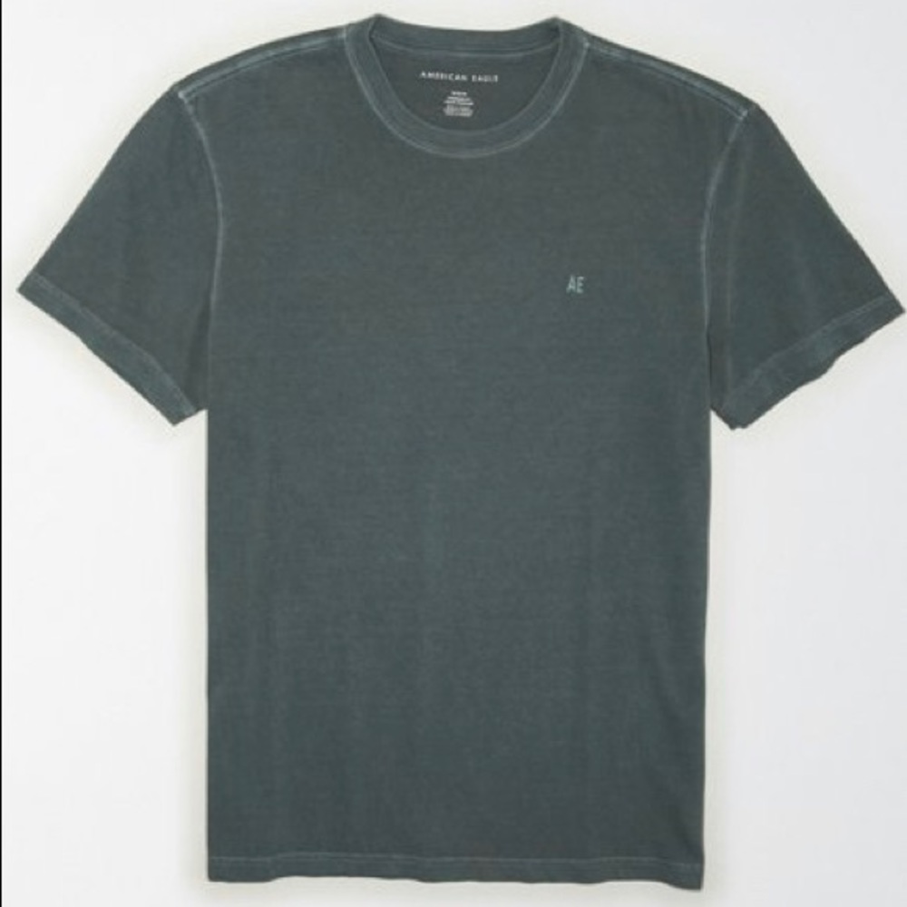 Men’s Green American Eagle Simple Short Sleeve Tee - Large L/G